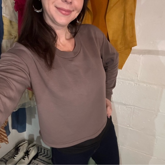 90 DEGREE BY REFLEX cropped sweatshirt - Picture 4 of 7